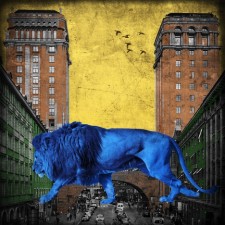 King in the city - blue